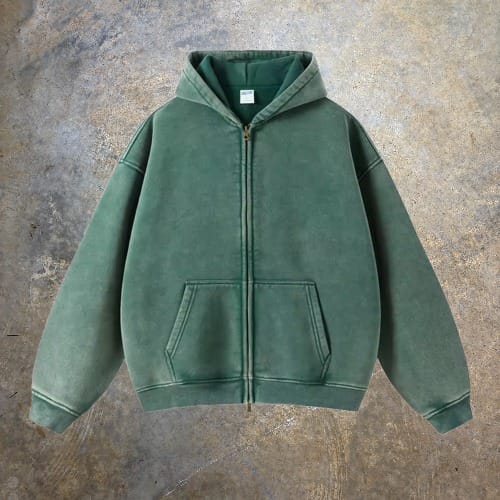 Washed Zip