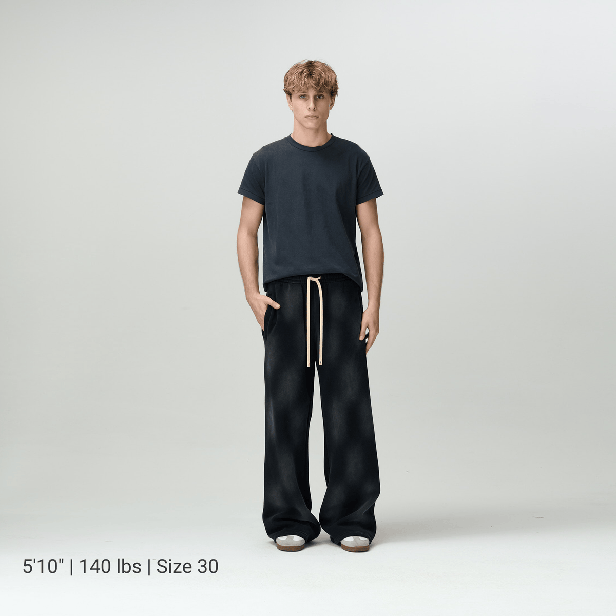 Black Acid Washed Sweats