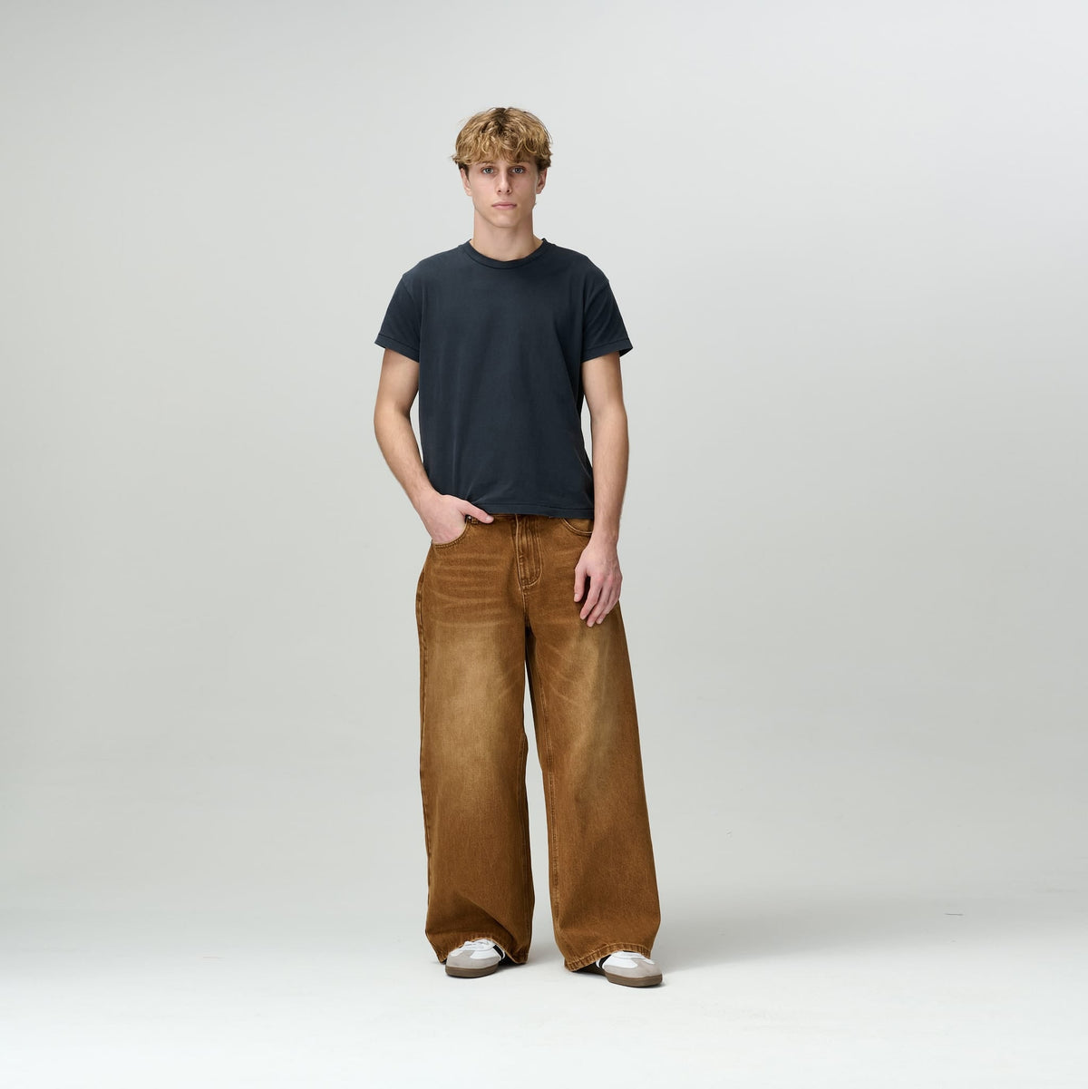 Brown Wash Denim