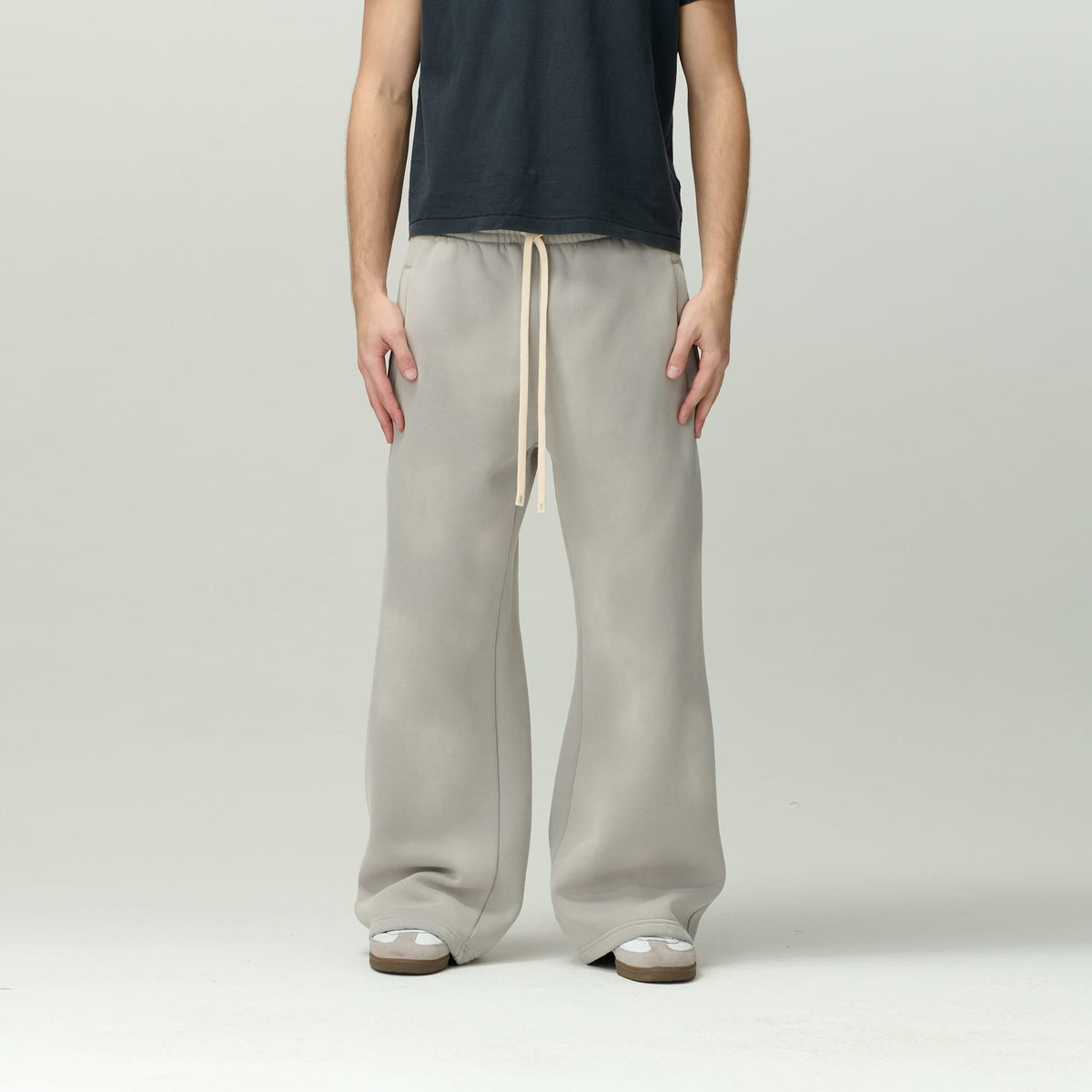 Grey Acid Washed Sweats