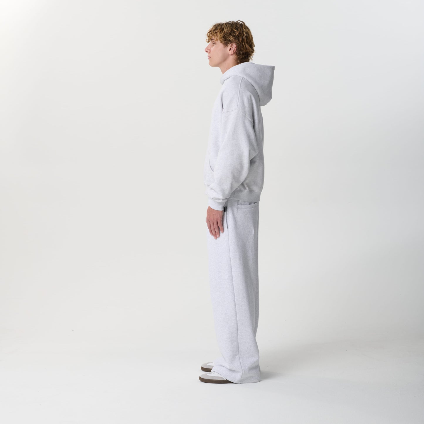 Cloud Grey Crop Hoodie