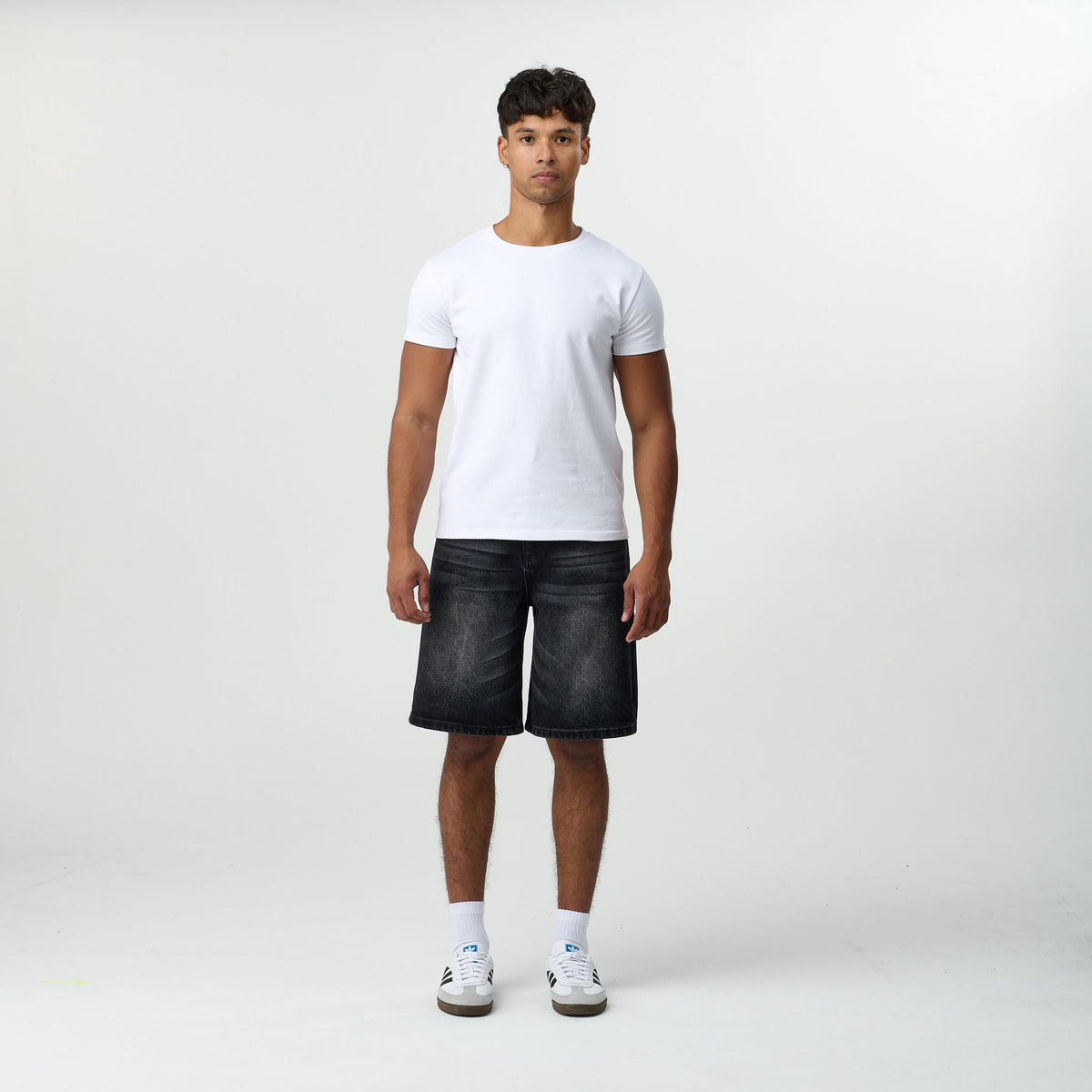 Stone Wash Jorts