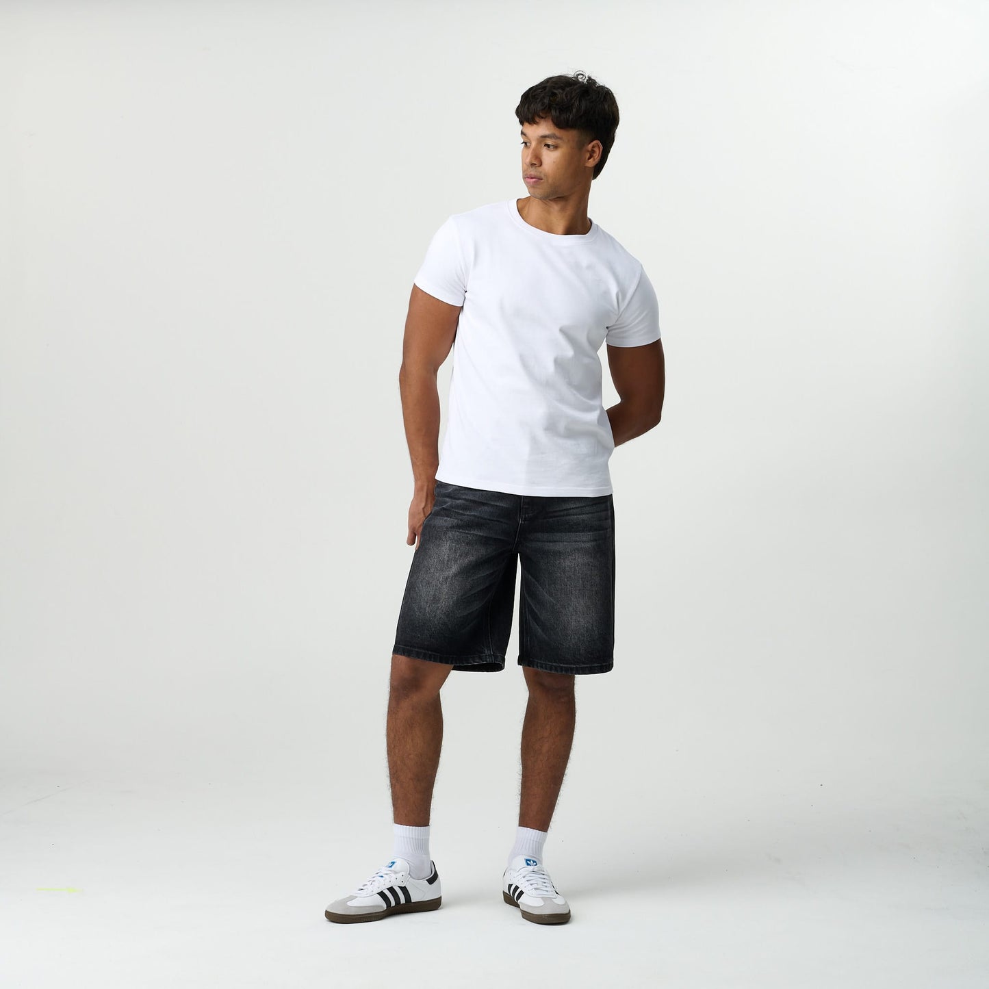 Stone Wash Jorts