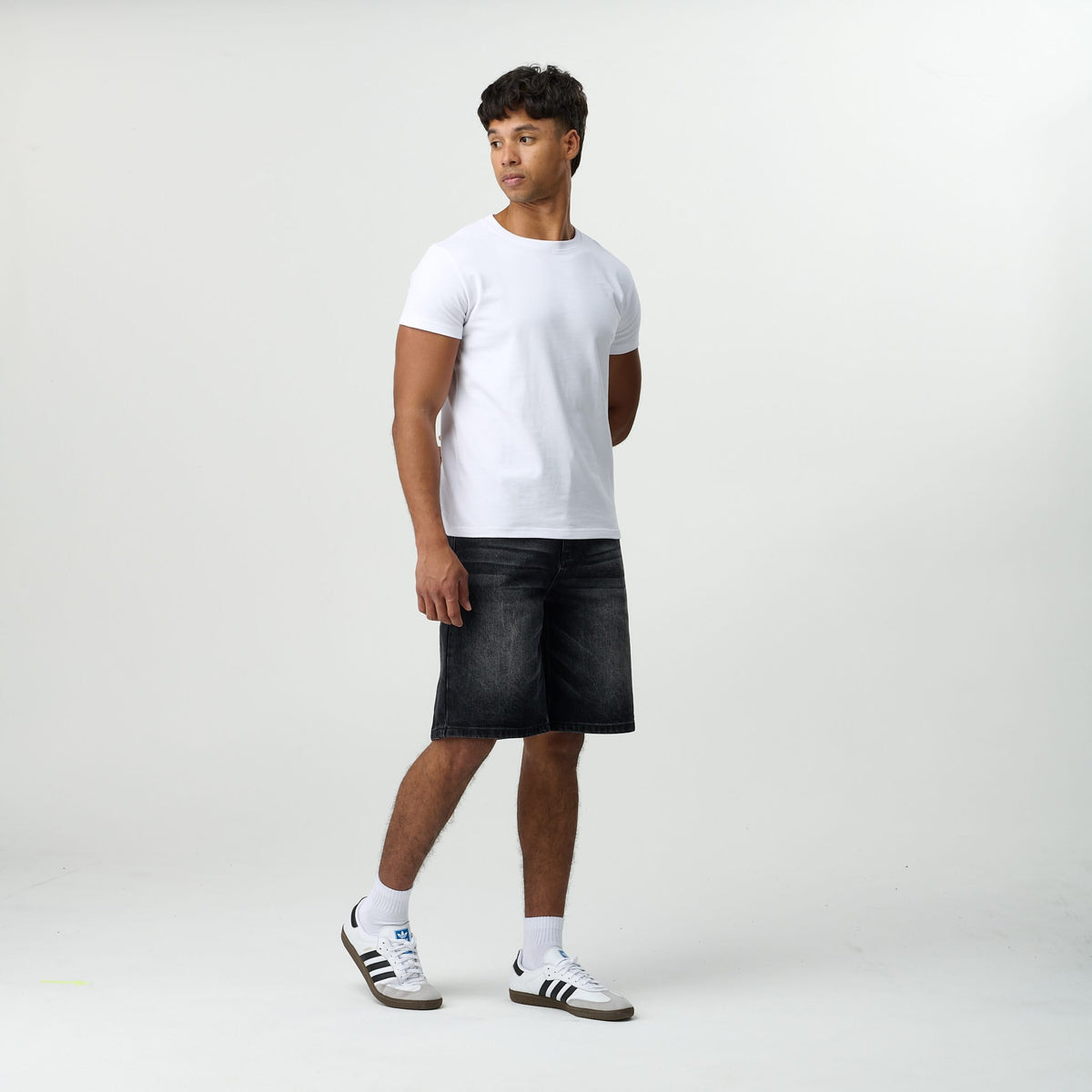 Stone Wash Jorts