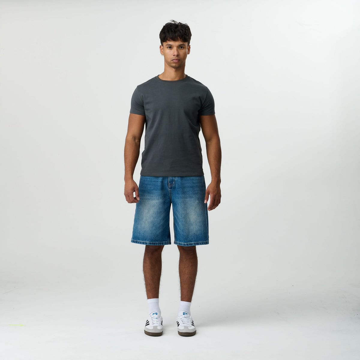 Blue Wash Jorts