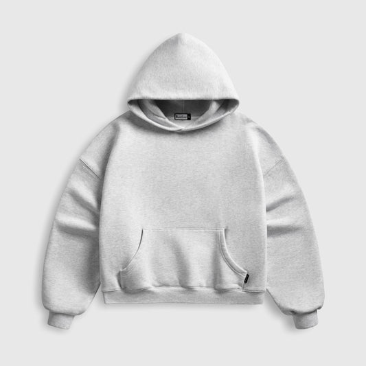 Cloud Grey Crop Hoodie