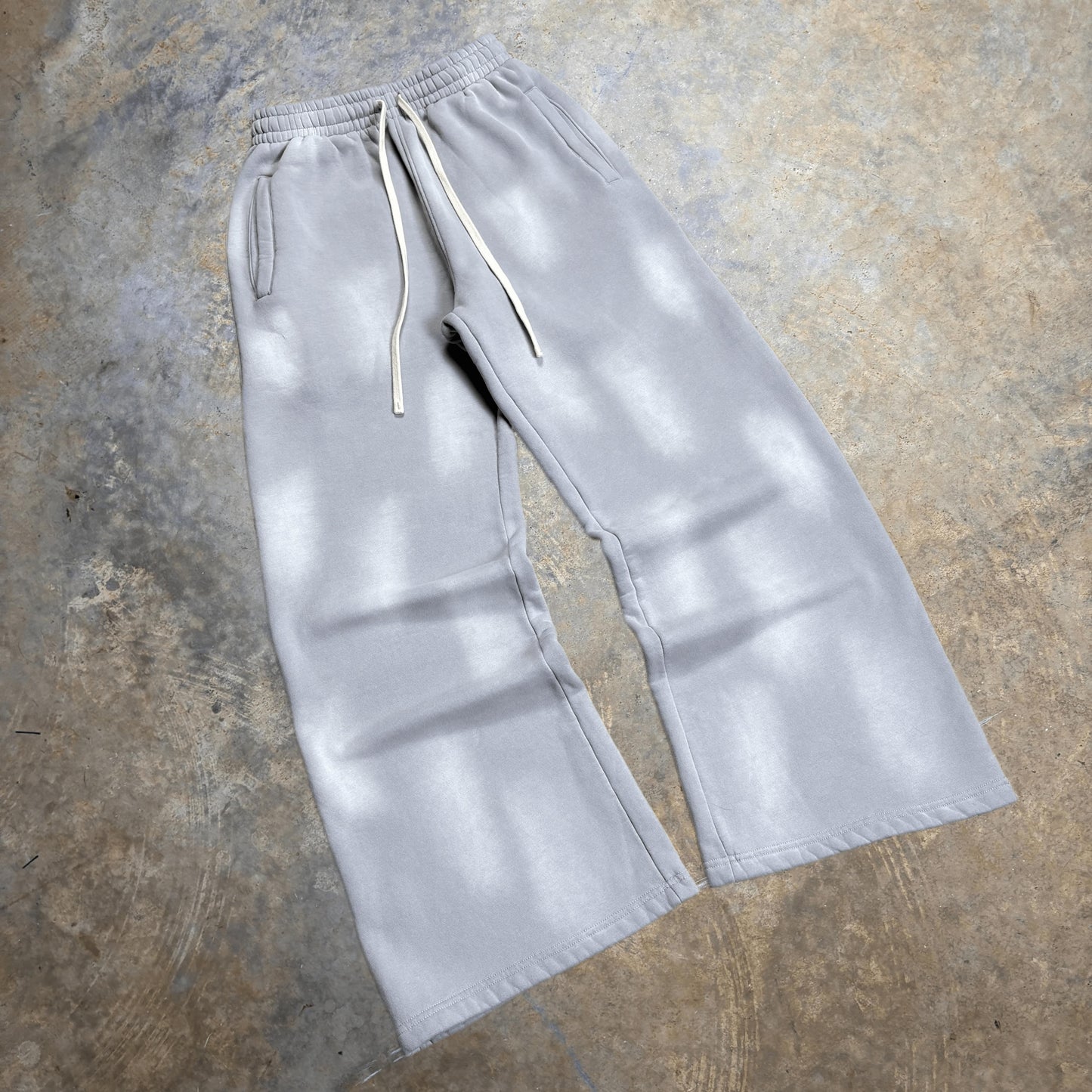 Grey Acid Washed Sweats
