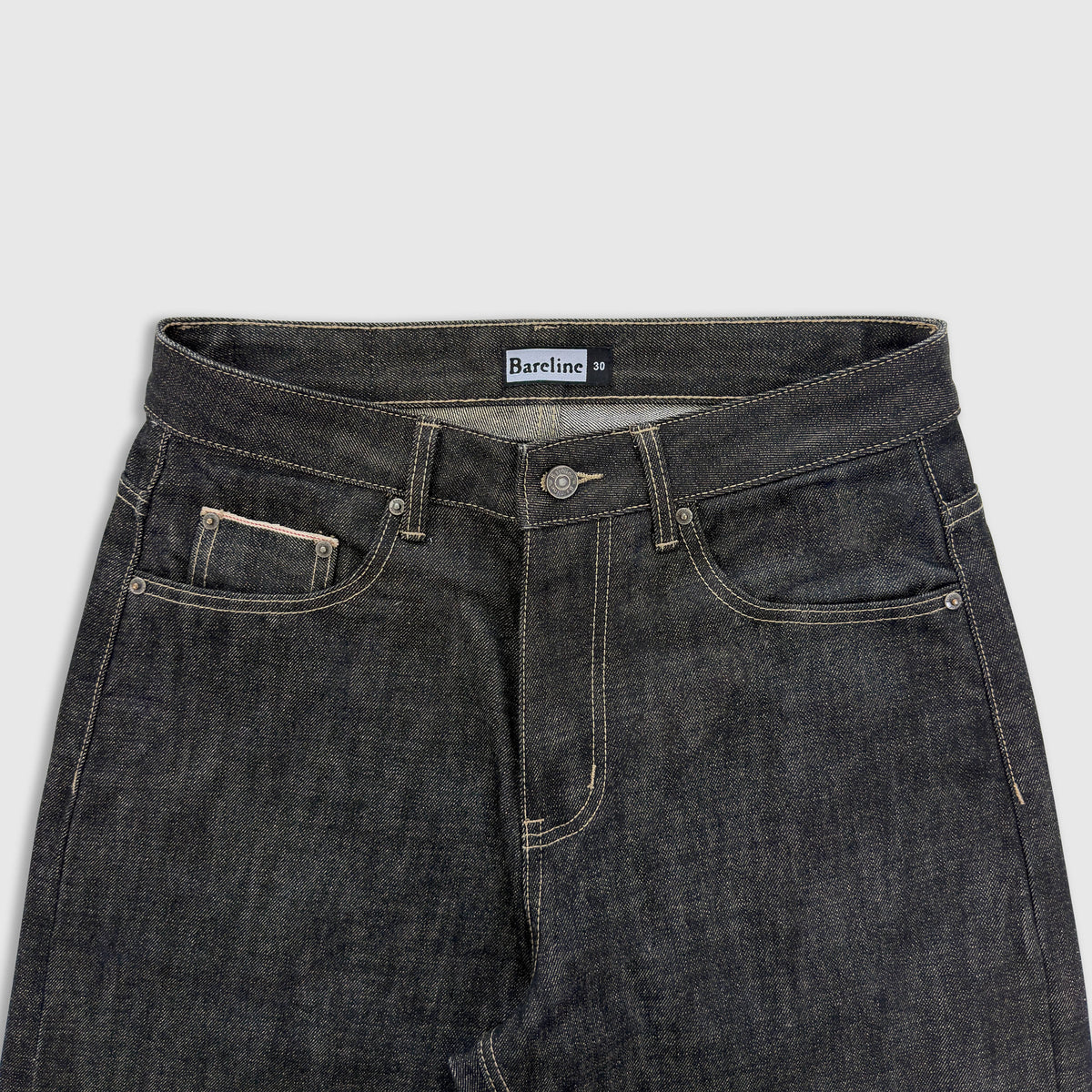 Raw Black Selvedge Denim