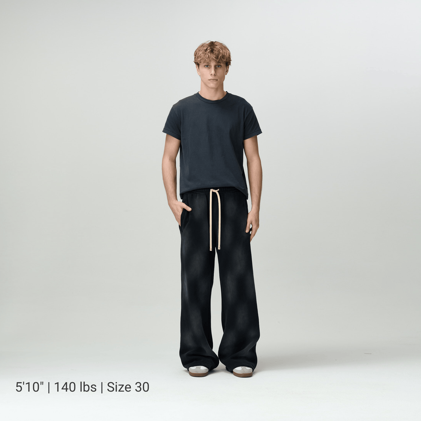 Black Acid Washed Sweats