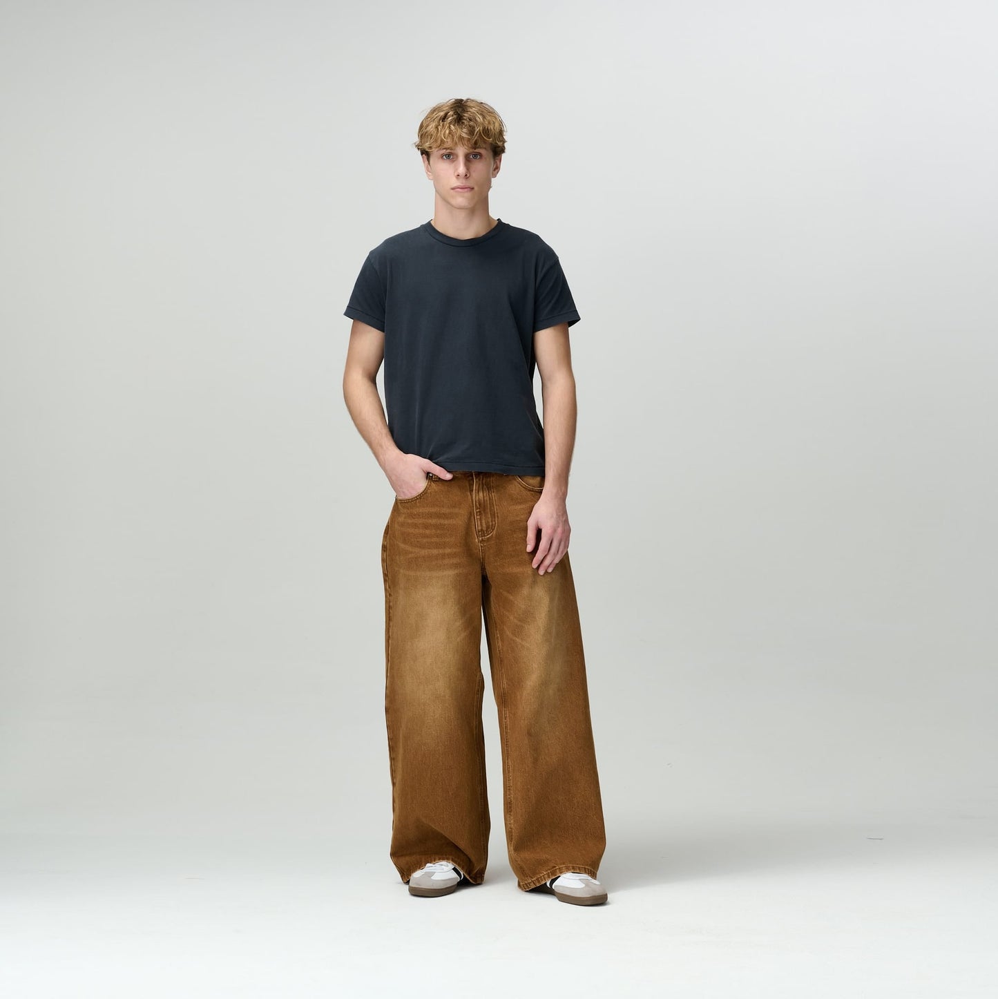 Brown Wash Denim