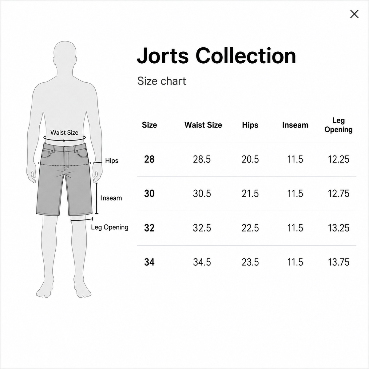 Blue Wash Jorts